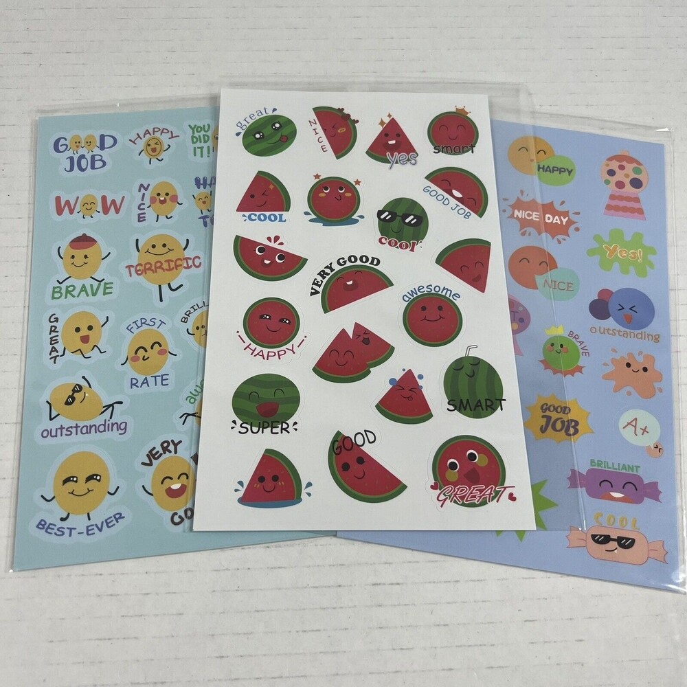 Vintage stinky stickers scratch n sniff Still SMELLS watermelon, gum, melon